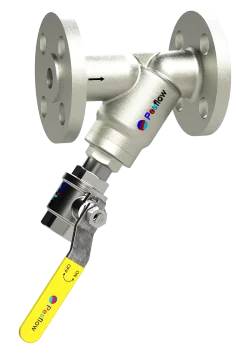 Y Strainer Flanged with BDV in Chrome v2.20022025 copy